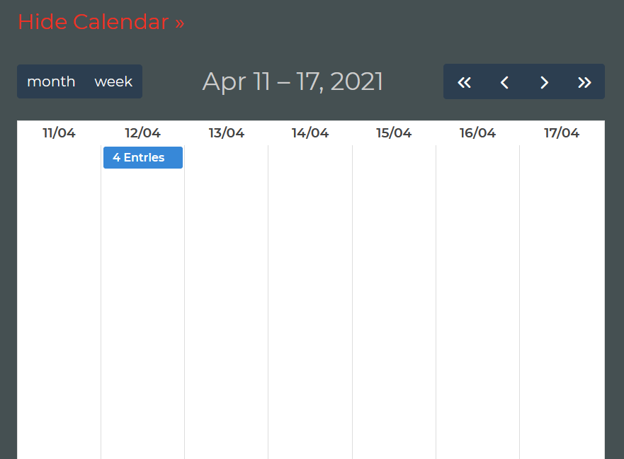 You can also apply a "Week" view