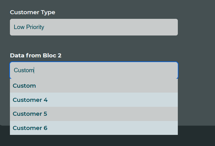 In this case it is only showing the Low Priority customers.